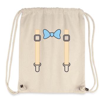Bow Tie and Suspenders - bow tie straps - Stanley/Stella Recycled Gym Bag - natural - Front