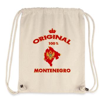 Montenegro Original 100% Flaggen Design - Stanley/Stella recycelter Gym Bag - Naturweiß - Vorne