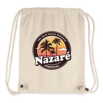 Nazare Portugal Strand Design - Stanley/Stella recycelter Gym Bag - Naturweiß - Vorne
