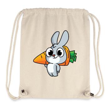 Hard-working bunny - Stanley/Stella Recycled Gym Bag - natural - Front