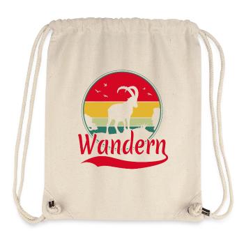 Wandern Steinbock Berge Alpen - Stanley/Stella recycelter Gym Bag - Naturweiß - Vorne