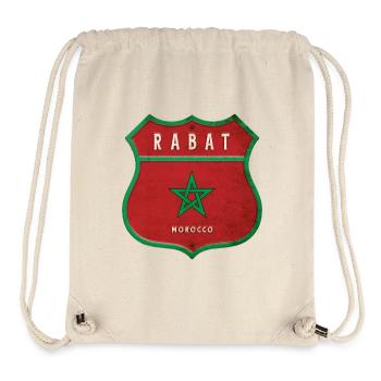 Rabat Maroc Armoiries Drapeaux Design - Sac à cordon recyclé Stanley/Stella - blanc naturel - Devant