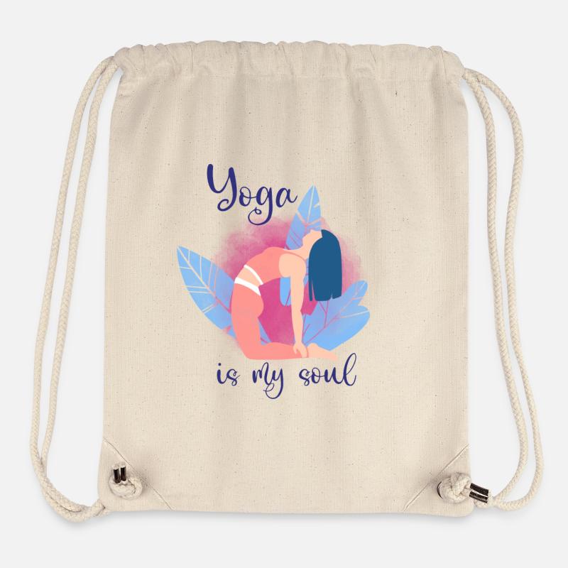 Yoga - Sac à cordon recyclé Stanley/Stella - blanc naturel