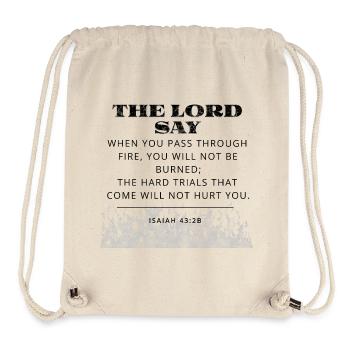 Bible Verse - Stanley/Stella Recycled Gym Bag - natural - Front