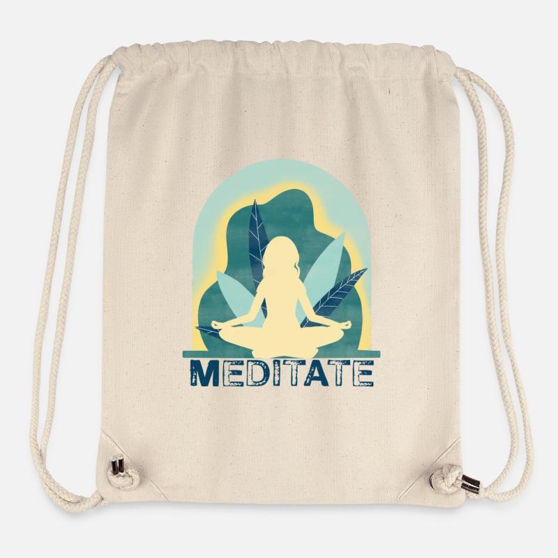 Yoga - Sac à cordon recyclé Stanley/Stella - blanc naturel