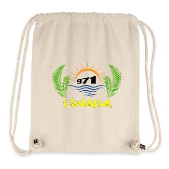 Guadeloupe - Sac à cordon recyclé Stanley/Stella - blanc naturel - Devant