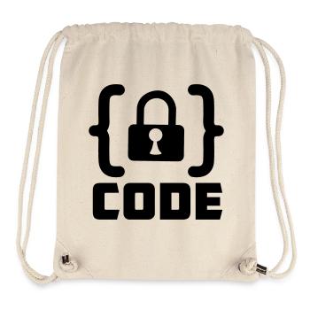 Code mit Sperrprogrammierer - Stanley/Stella recycelter Gym Bag - Naturweiß - Vorne