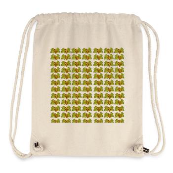 coole pfälzische motive, Weintrauben Weinblätter - Stanley/Stella recycelter Gym Bag - Naturweiß - Vorne