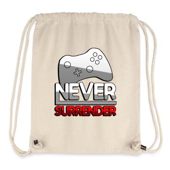 NEVER SURRENDER (Rot) + Controller - Gaming - Stanley/Stella recycelter Gym Bag - Naturweiß - Vorne