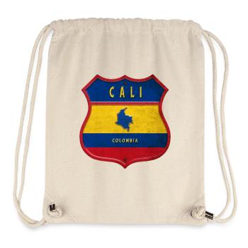 Motif écusson Cali Columbia - Sac à cordon recyclé Stanley/Stella - blanc naturel - Devant