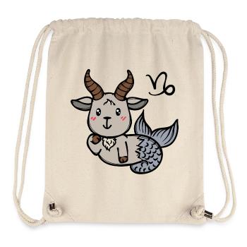 Astronomie Sternbild Horoskop Steinbock Tierkreis - Stanley/Stella recycelter Gym Bag - Naturweiß - Vorne