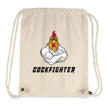 Conception du cockfighter - Sac à cordon recyclé Stanley/Stella - blanc naturel - Devant