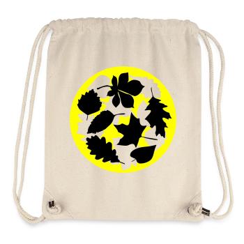 autumn leaves circle - Stanley/Stella Recycled Gym Bag - natural - Front