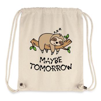 Tier Statement Faultier Dschungel Faul Schlafen - Stanley/Stella recycelter Gym Bag - Naturweiß - Vorne