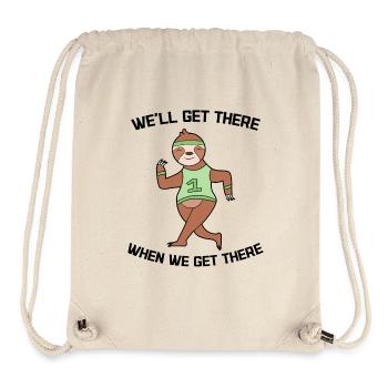 Cool Statement Faultier Langsam Dschungel Tier - Stanley/Stella recycelter Gym Bag - Naturweiß - Vorne
