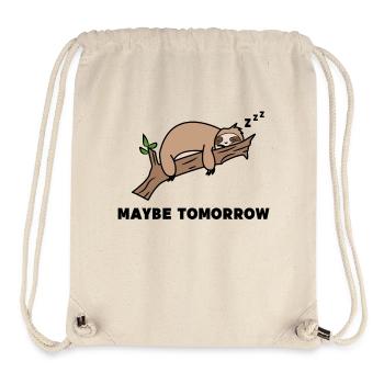 Schlafen Faul Tier Faultier Dschungel Statement - Stanley/Stella recycelter Gym Bag - Naturweiß - Vorne