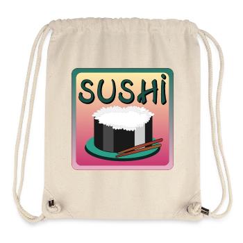 SUSHI RICE MENU - ASIAN FOOD - Stanley/Stella Recycled Gym Bag - natural - Front