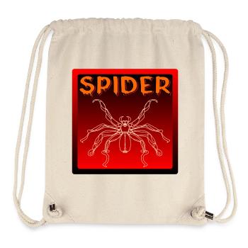 LINE ART SPINNE - HALLOWEEN KOSTÜM - Stanley/Stella recycelter Gym Bag - Naturweiß - Vorne