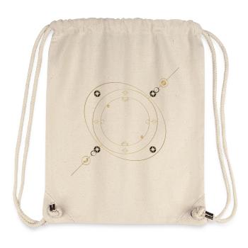 Goldene Sternenringe Schmuck - Stanley/Stella recycelter Gym Bag - Naturweiß - Vorne