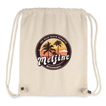 Meljine Montenegro Strand Design - Stanley/Stella recycelter Gym Bag - Naturweiß - Vorne
