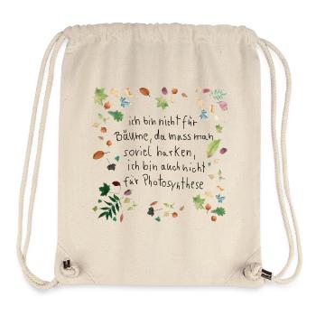 Laub mit Spruch - Stanley/Stella recycelter Gym Bag - Naturweiß - Vorne