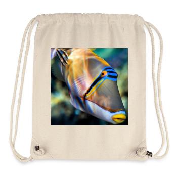 PicassoDrückerFisch Porträt wildlife - Stanley/Stella recycelter Gym Bag - Naturweiß - Vorne