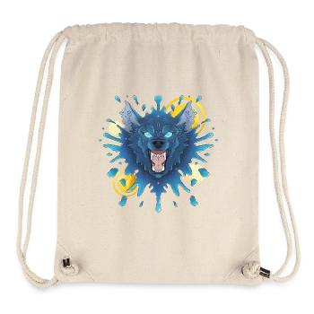 Blue Ink Spirits - Evil Growling Ink Wolf - Stanley/Stella Recycled Gym Bag - natural - Front