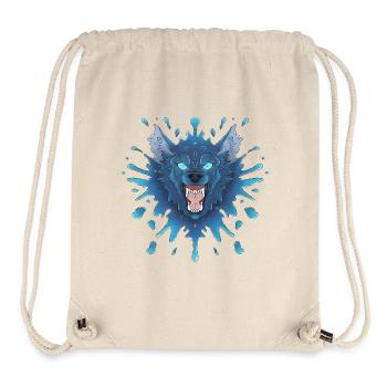 Blue Ink Spirits - Big Bad Blue Wolf Growls - Stanley/Stella Recycled Gym Bag - natural - Front
