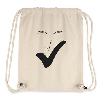 Feines Lächeln Feines Gesicht A01. - Stanley/Stella recycelter Gym Bag - Naturweiß - Vorne