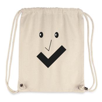 Feines Lächeln - Feines Gesicht B01. - Stanley/Stella recycelter Gym Bag - Naturweiß - Vorne