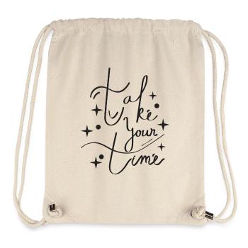 take your time - Stanley/Stella Recycled Gym Bag - natural - Front