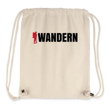Wanderwege Wandern Spruch Touren Naturerlebnis - Stanley/Stella recycelter Gym Bag - Naturweiß - Vorne