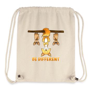 süßes Fuchs Motiv be different - Stanley/Stella recycelter Gym Bag - Naturweiß - Vorne