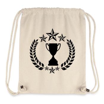 Laurel wreath star or cup winner - Stanley/Stella Recycled Gym Bag - natural - Front