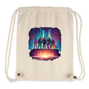Superheroes - Stanley/Stella Recycled Gym Bag - natural - Front