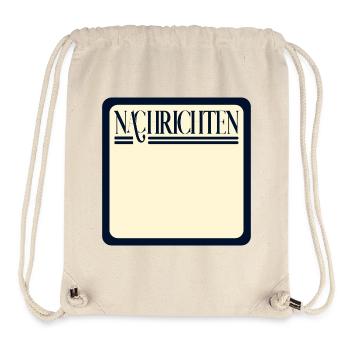 NACHRICHTEN SELBST GESTALTEN - Stanley/Stella recycelter Gym Bag - Naturweiß - Vorne