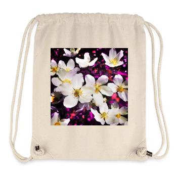 Weiße Anemonen - Stanley/Stella recycelter Gym Bag - Naturweiß - Vorne