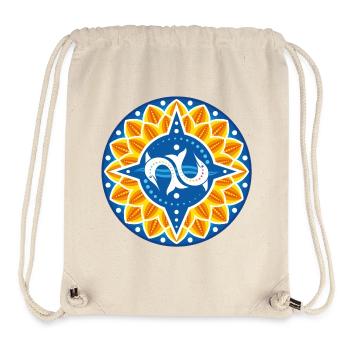 Wind rose dolphins petals waves - Stanley/Stella Recycled Gym Bag - natural - Front