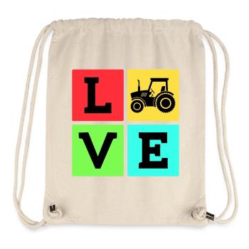 Motor Vehicle Tractor Saying Agricultural Machinery - Stanley/Stella Recycled Gym Bag - natural - Front