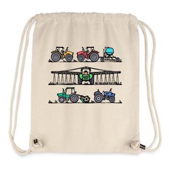 Motor Vehicle Field Arable Farming Commercial Vehicle Organic Farmer - Stanley/Stella Recycled Gym Bag - natural - Front