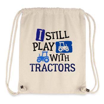 Vehicle Agricultural Machinery Tractor Statement Tractor - Stanley/Stella Recycled Gym Bag - natural - Front