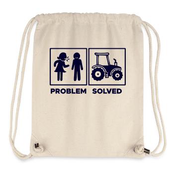 Traktor Statement Landwirt Nutzfahrzeug Biobauer - Stanley/Stella recycelter Gym Bag - Naturweiß - Vorne