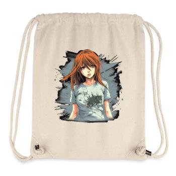 Anime Girl - Sac à cordon recyclé Stanley/Stella - blanc naturel - Devant