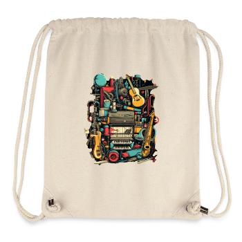 Music Instruments - Stanley/Stella Recycled Gym Bag - natural - Front