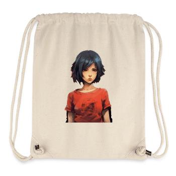 Anime Girl - Sac à cordon recyclé Stanley/Stella - blanc naturel - Devant