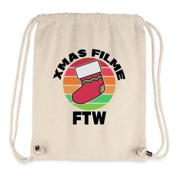 Movies Streaming Movie Night Statement Theatre - Stanley/Stella Recycled Gym Bag - natural - Front