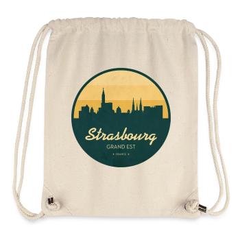 Strasbourg Skyline – Sunset Design - Stanley/Stella Recycled Gym Bag - natural - Front
