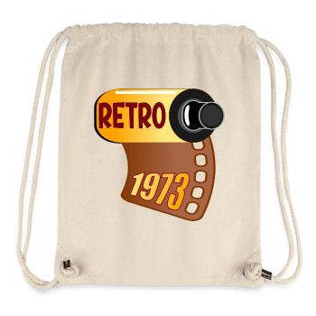 GEBURTSTAG 1973 RETRO GEBURTSTAG FOTOGRAFIEREN - Stanley/Stella recycelter Gym Bag - Naturweiß - Vorne