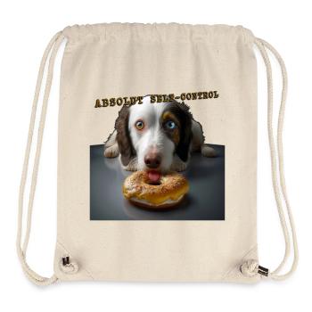 Absolut Selbstkontrollhund 01 - Stanley/Stella recycelter Gym Bag - Naturweiß - Vorne
