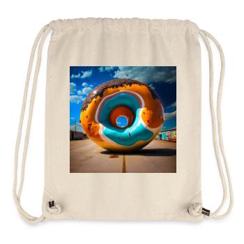 Mega Donut 01 - Stanley/Stella Recycled Gym Bag - natural - Front